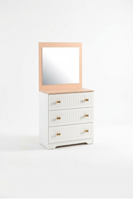 Dressoir met spiegelconsole tafel meubels wit modern in de slaapkamer.