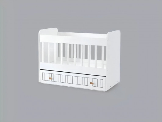 Babybed kinderbed bed set lade wit in stijl voor kinderkamer