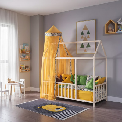 Laag bed hemelbed slaapkamer hemelbedden kinderkamer