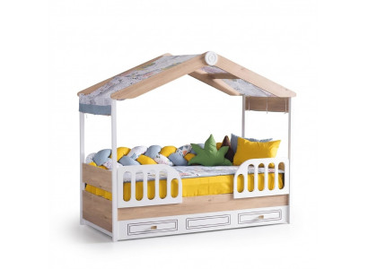 Kinder bedden hout slaapkamer appartement meubels nieuw bed tienerkamer