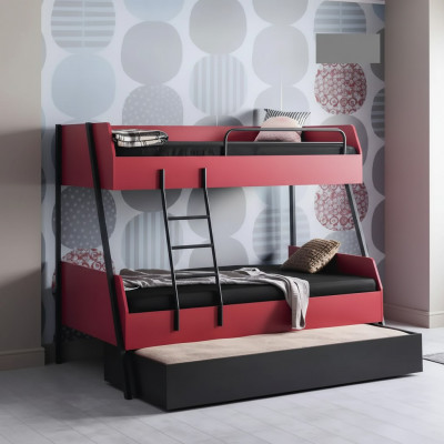 Jongerenbed kinderbed Kids design Modern bed kinderkamer hout bedden