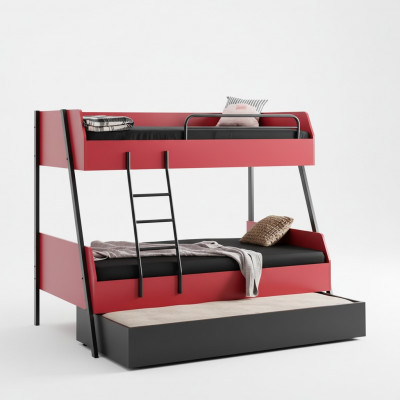 Jongerenbed kinderbed Kids design Modern bed kinderkamer hout bedden