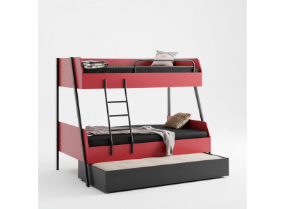 Jongerenbed kinderbed Kids design Modern bed kinderkamer hout bedden