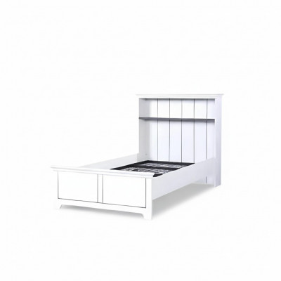 Houten bed slaapkamer design luxe meubels tienerkamer wit klassiek