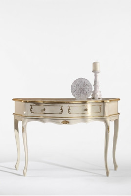Witte klassieke console slaapkamer houten meubels barokstijl