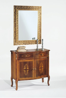 Bruine dressoir Luxe houten ladekast Klassieke console Hoogwaardige meubels
