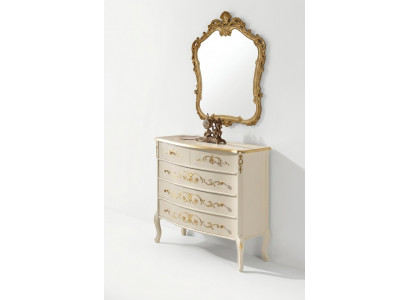 Witte klassieke woonkamer houten dressoir console lades nieuw design.