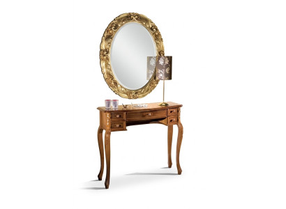Klassieke consoleontwerp bruin houten make-uptafel Nieuw meubilair