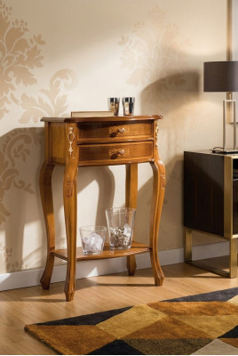 Klassieke bijzettafel houten bijzettafel van hoge kwaliteit console lades