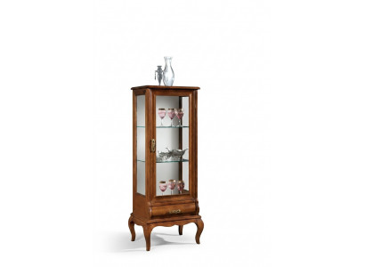Houten meubels Glazen vitrinekasten Woonkamer Klassieke meubels Vitrinekast