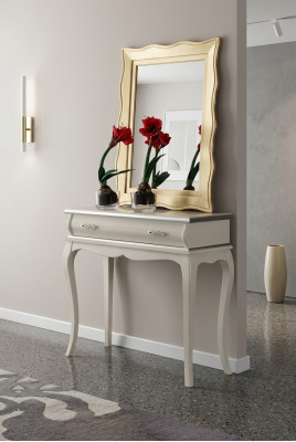 Witte ontwerper-console tafel Klassieke houten tafel Slaapkamermeubels