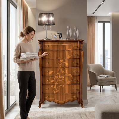 Luxe houten ladenkast in klassieke stijl nieuw woonkamermeubilair