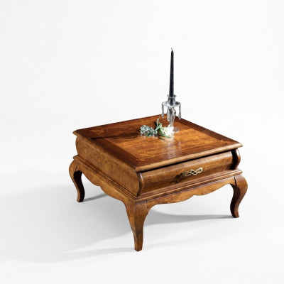 Klassieke woonkamertafel met lade, houten meubelstijl design nieuw.