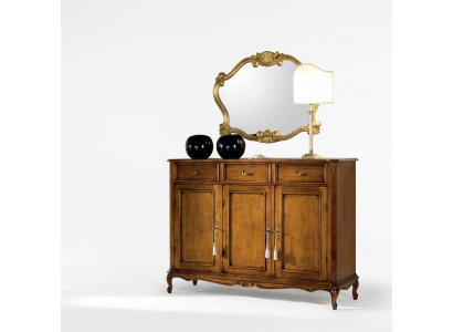 Dressoir bruine houten kast klassieke stijl woonkamer commode commodes