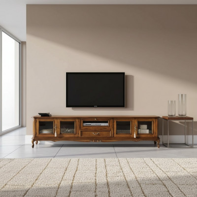Exclusieve meubels Klassieke stijl Hout luxueus TV-standaard Lowboard