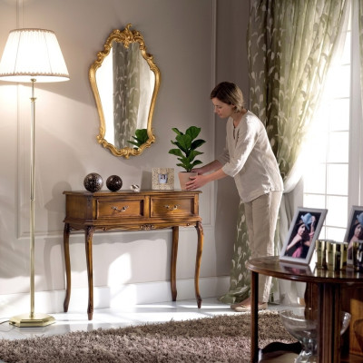 Klassieke console Moderne houten meubels Bruin Slaapkamermeubels