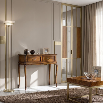 Klassieke console Moderne houten meubels Bruin Slaapkamermeubels