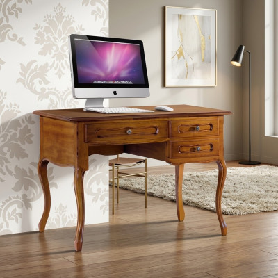 Klassiek bureau houten meubels bruin kantoor meubels laden