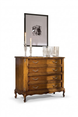 Klassieke commode 4 laden luxe dressoir houten meubelen studeerkamer