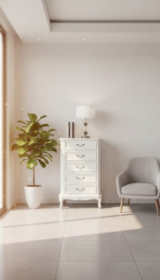 Klassiek wit dressoir met hoogwaardige ladekasten.