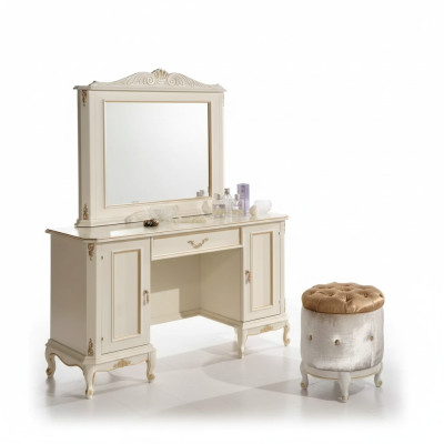 Stijlvolle witte commode spiegel klassieke meubelset van dressoir commodes