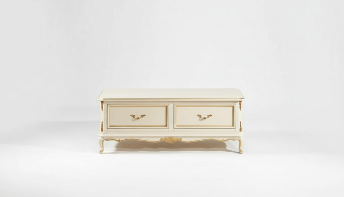 Ontwerper witte luxe salontafel voor woonkamer klassieke houten tafel