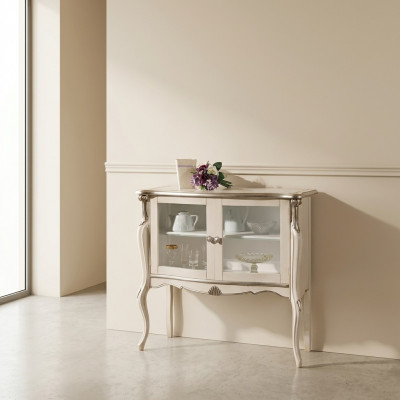 Klassieke luxe vitrinekast woonkamer houten meubels displaykast designmeubelen