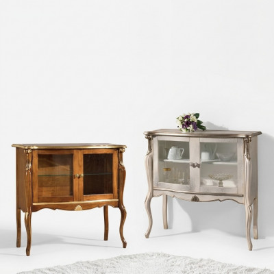 Klassieke luxe vitrinekast woonkamer houten meubels displaykast designmeubelen