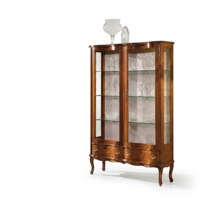 Luxe vitrinekast meubels kasten inrichting glazen kast plank nieuw