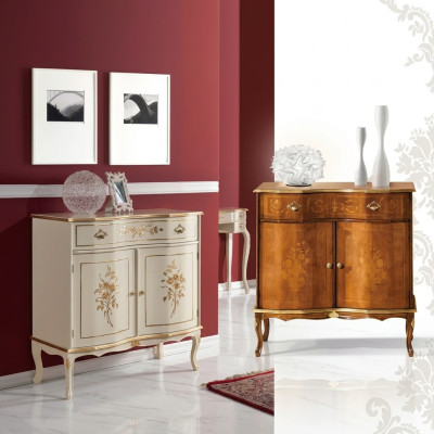 Luxe wit dressoir met laden meubels houten kast lamp lampen