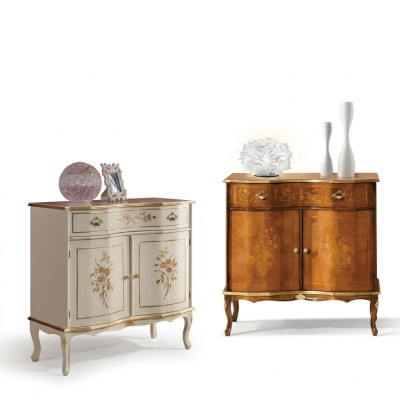 Luxe wit dressoir met laden meubels houten kast lamp lampen