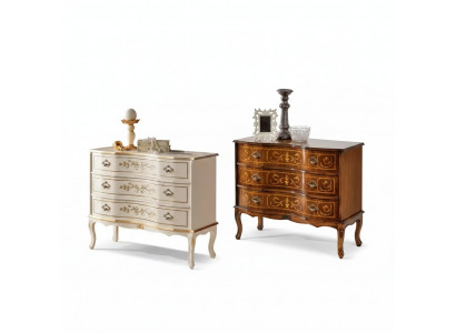Klassiek dressoir 3 laden Echt hout design Woonkamer meubels