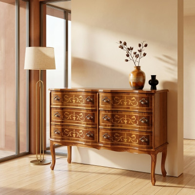 Hoogwaardige commode klassieke meubels Luxe dressoir kast Houten plank