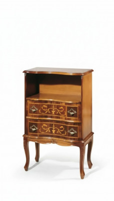 Klassieke Bruine Commode 2 Laden Luxe Houten meubels Woonkamer Nieuw