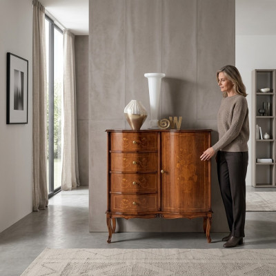 Klassieke ladenkast Luxe opbergconsole met ladenontwerp