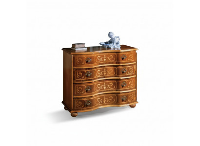 Klassiek bruine houten kast ladekast woonkamer design