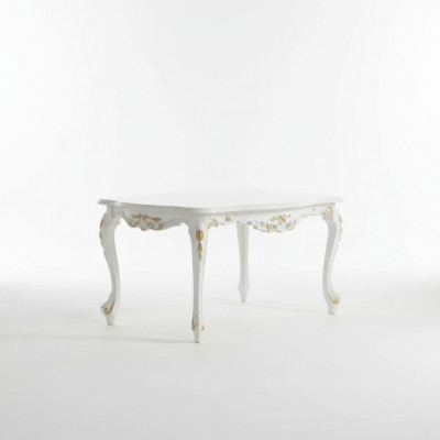 Klassieke witte salontafel houten meubels woonkamertafel weg
