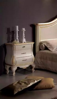 Slaapkamer set Bed 2x Nachtkastjes Kast Garderobekast Commode Spiegel