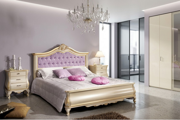 Bedontwerp Luxe Chesterfield Tweepersoonsbed voor Slaapkamer Houten Meubels Bed