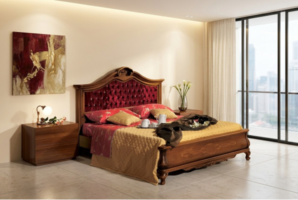 Chesterfield Bedden Bed Gestoffeerd Classic 180x200 Tweepersoons Bedframe
