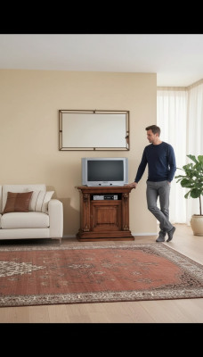 RTV Kast Klassieke houten tv-kast Woonkamer rtv Dressoir Ladekast