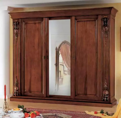 Slaapkamer kledingkast meubels Luxe Massief houten kasten Design Nieuw