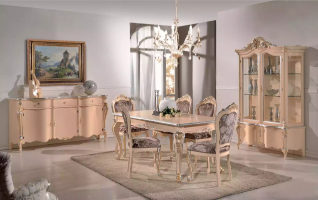 Sideboard Commode Luxe Beige Kasten Houten Kast 200x57x100