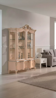 Luxe houten kastontwerp Sideboard kasten beige Italiaanse meubels