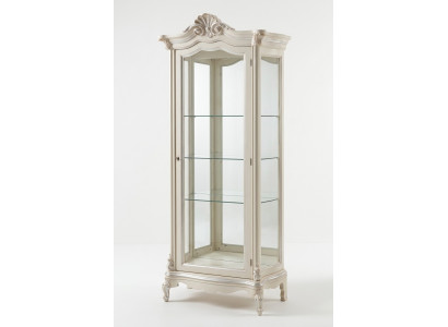 Luxe vitrine houten kast design kasten wit Italiaanse meubel vitrines