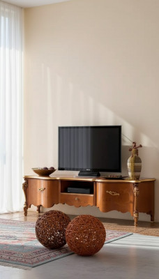 TV-standaard tv-audiomeubel tafel hout woonkamer bruin tv-meubel nieuw