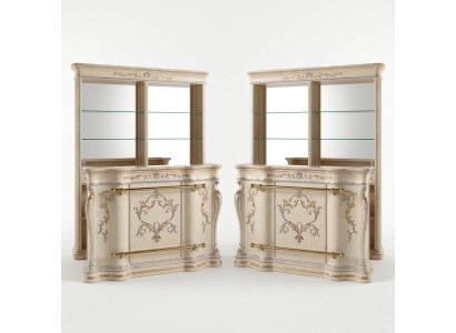 Klassieke barguet Luxe bargarderobe Designer meubels Massief houten vitrine Bar