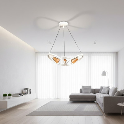 Plafondverlichting kroonluchter kroonluchter plafondlamp lamp modern wit nieuw