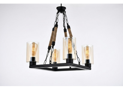 Luster plafondlamp kroonluchter plafondlampen lampen glas zwart