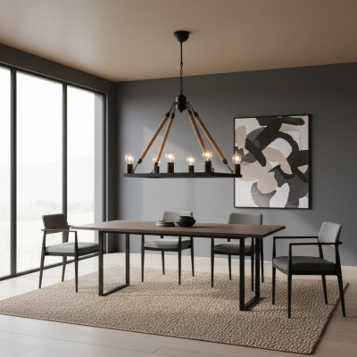 Plafondlamp kroonluchter plafondlamp lampen zwart modern